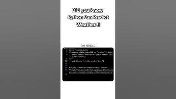This Python Trick Shows Live Weather in 1 Line! 🌦️🔥 #shorts