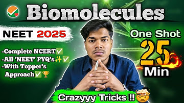 Biomolecules One Shot | NEET | Biology | Quick Revision | Class 11 | NEET PYQs & Tricks | #neet2026