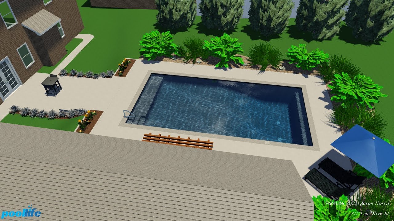 Chandler Lake, Simpsonville Artistic Conception Rendering Pool Life, LLC YouTube