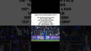 highest score by wicket keeper 🥶 #ipl2026 #ipl #ryanrickelton #mumbaiindians #cricket #rcbians #rr