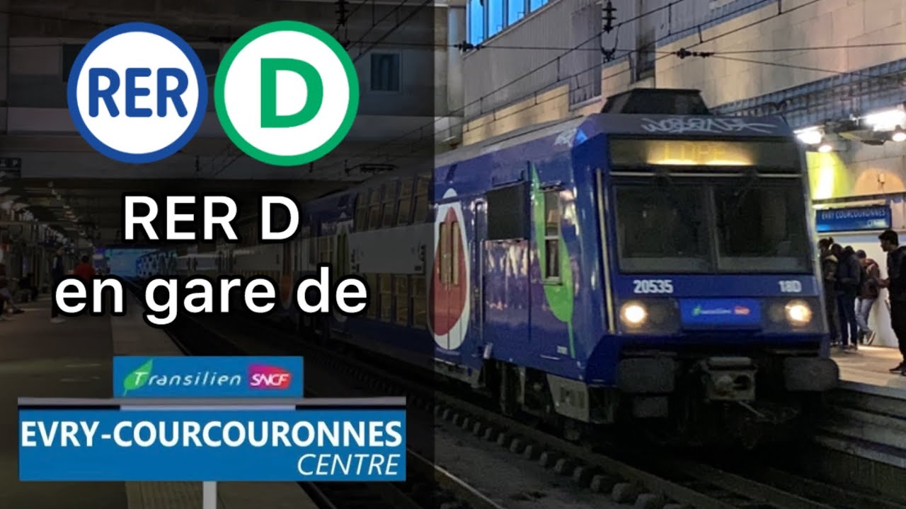 Spot à Evry - Courcouronnes sur le RER D (Z 20500 Transilien et Z 20500 IDFM)
