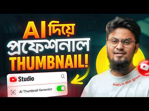 ইউটিউবের ফ্রি AI দিয়ে চ্যানেলের PROFESSIONAL Thumbnail বানান!