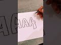 How To Graffiti A In 3 Ways #graffiti #art