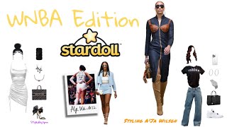 WNBA STARDOLL? ✨ Styling A'ja Wilson Like An Old School Dress Up Game #ajawilson #stardoll #dressup 