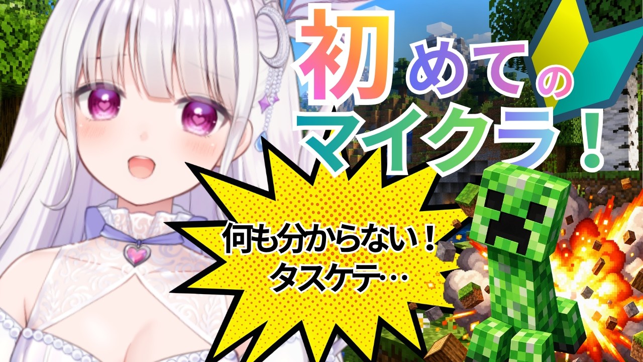 【初マイクラ】有識者求む!何もわからずもたもたプレイ😢