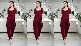 Kurti With Tulip Salwar Design | Latest Tulips Pants With Different Dress Design Ideas 2021