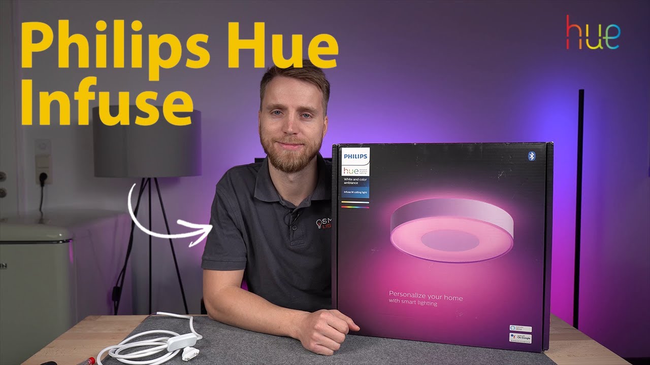 Philips Hue White and Color Ambiance Plafonnier LED Infuse Noir 52,5 W
