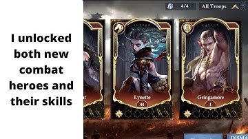 I unlocked both new combat heroes and their skills | King of Avalon