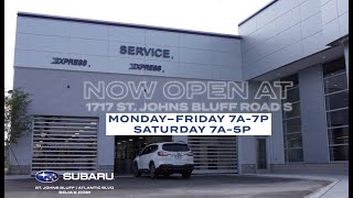 Subaru of Jacksonville's New Service Center on St Johns Bluff