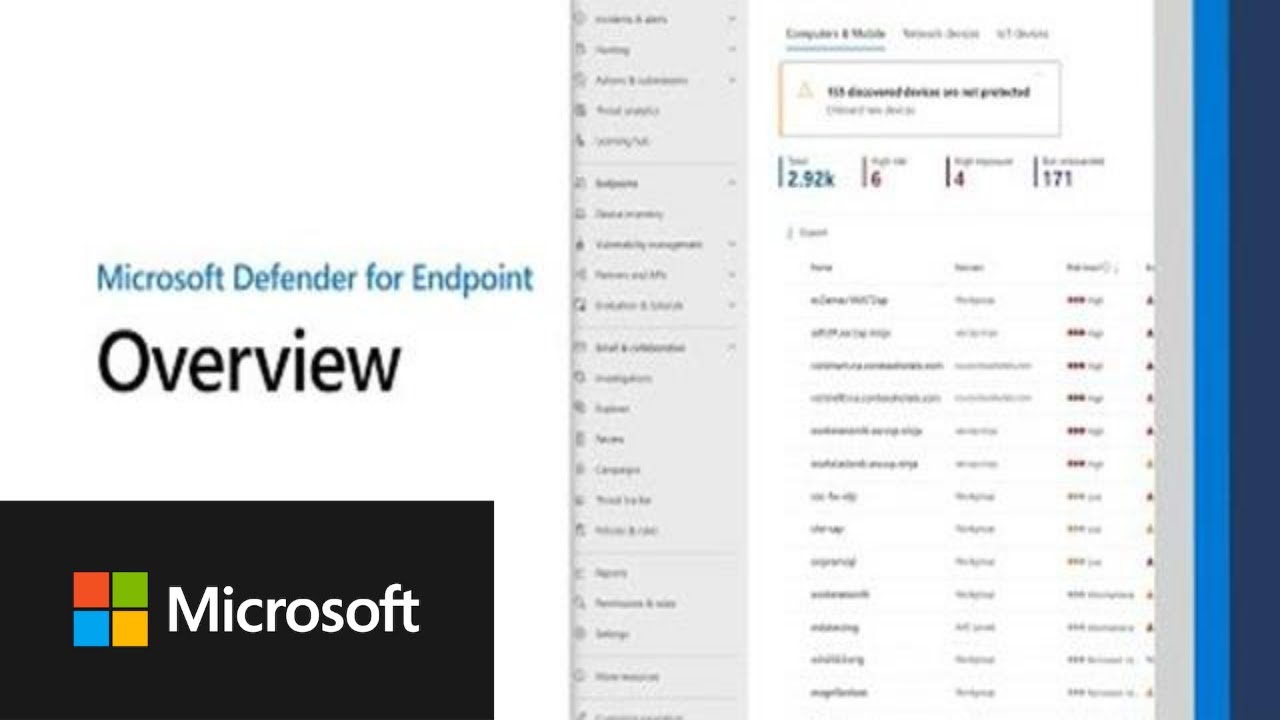 Microsoft defender for endpoint overview youtube