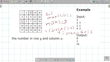 Number Spiral from CSES Problem Set