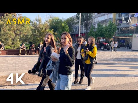 Walk Along The Arbat In Almaty Kazakhstan | Asmr