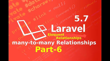 many to many  Eloquent relation in laravel part 6 ||  Eloquent relationships and ORM