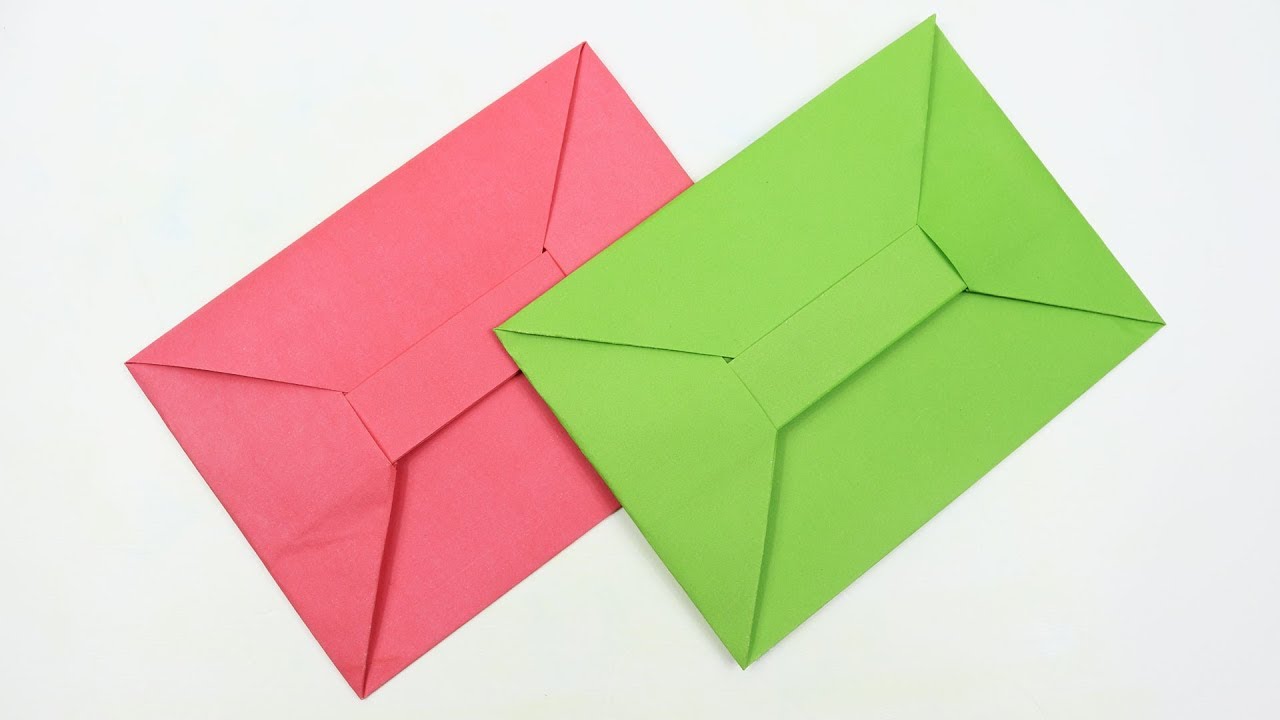 How to Make a Paper Envelope - DIY Easy Origami Envelope Tutorial - YouTube