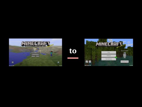 Minecraft Menu Screens Evolution (Bedrock Edition)(Alpha 0.14.0-Release 1.19.0)