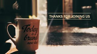 Morning Coffee Thanks for Joining Us - FREE DOWNLOAD
Display Morning Coffee Thanks For Joining Us motion title to thank your congregation for attending your service or event. The video is 15 seconds long and loops seemlessly. As always you can download it for free.
Subscribe to ChurchCountdowns for FREE media that you can use in your church services and events.
Licensing information
You MAY use this video in church worship services.
You MAY use this video for event countdowns.
You May use this video for your YouTube channel live stream countdown.
You MAY NOT replicate this video to YouTube or another source.
You MAY NOT sell this video or offer free download links.
You MAY NOT activate YouTubes ID Content System with our videos.
You MAY NOT upload this video to an external server or 3rd party portal.
You MAY NOT exploit, sell or harm ChurchCountdowns in any way.
You MAY NOT broadcast any video here that has music.
Download Link
https://vimeo.com/churchcountdowns/download/579361378/7a1481fff6 Morning Coffee Thanks for Joining Us - FREE DOWNLOAD