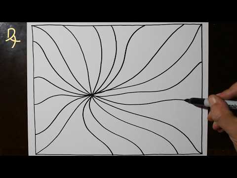 How to Draw Easy Zentangle Worm Patterns | Satisfying and Relaxing Doodle Art