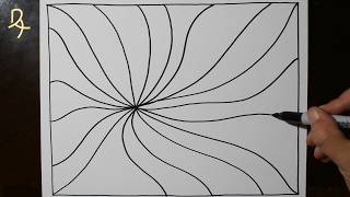 How to Draw Easy Zentangle Worm Patterns | Satisfying and Relaxing Doodle Art