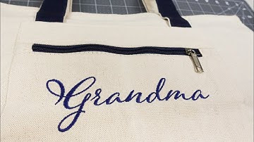 How to Digitize Letters for machine embroidery. Tote Bag Embroidery.