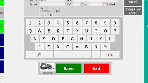 Price embedded bar-code setting