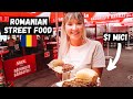 Trying Romanian STREET FOOD in BUCHAREST!! INSANE Mici at OBOR Market, ROMANIA! (SO CHEAP)