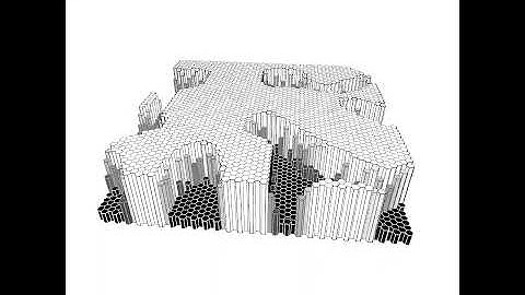 Sinking Hexagon. Draw by openFrameworks