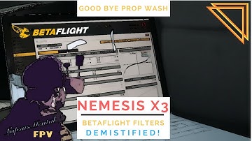 Betaflight filter tunning. Reduce Prop wash significantly  step by step