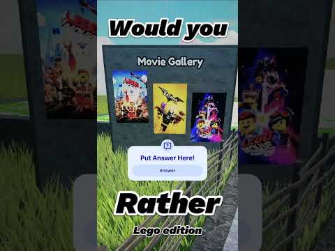 Would you rather - Lego movie edition #roblox #lego #movie #trending #viralshorts #wouldyourather