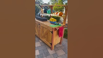 Gardner’s workbench #woodworking #potting #bench #gardening