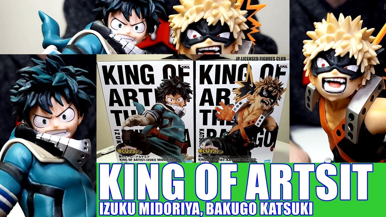 Izuku Midoriya Bakugo Katsuki Figure King Of Artist Bandai Unboxing Youtube