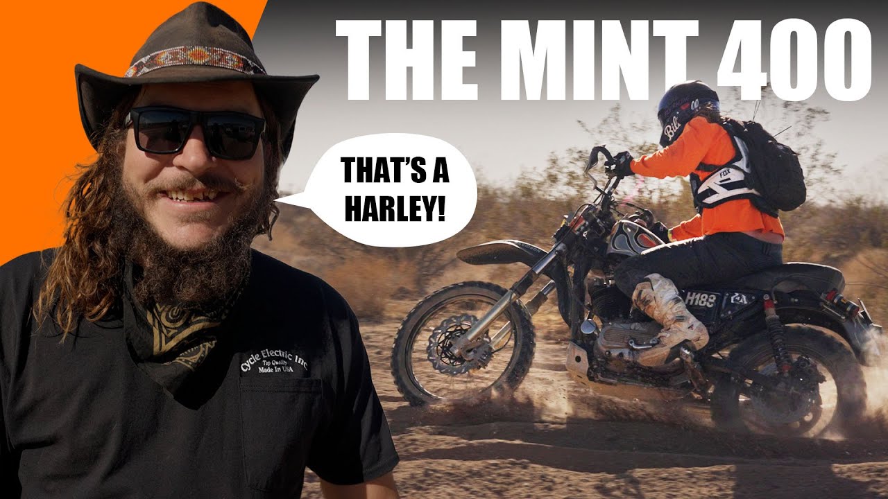 Vintage Harley Racing At The Mint 400 W/ Danger Dan! // Epic Desert Racing On A Hooligan Sportster.