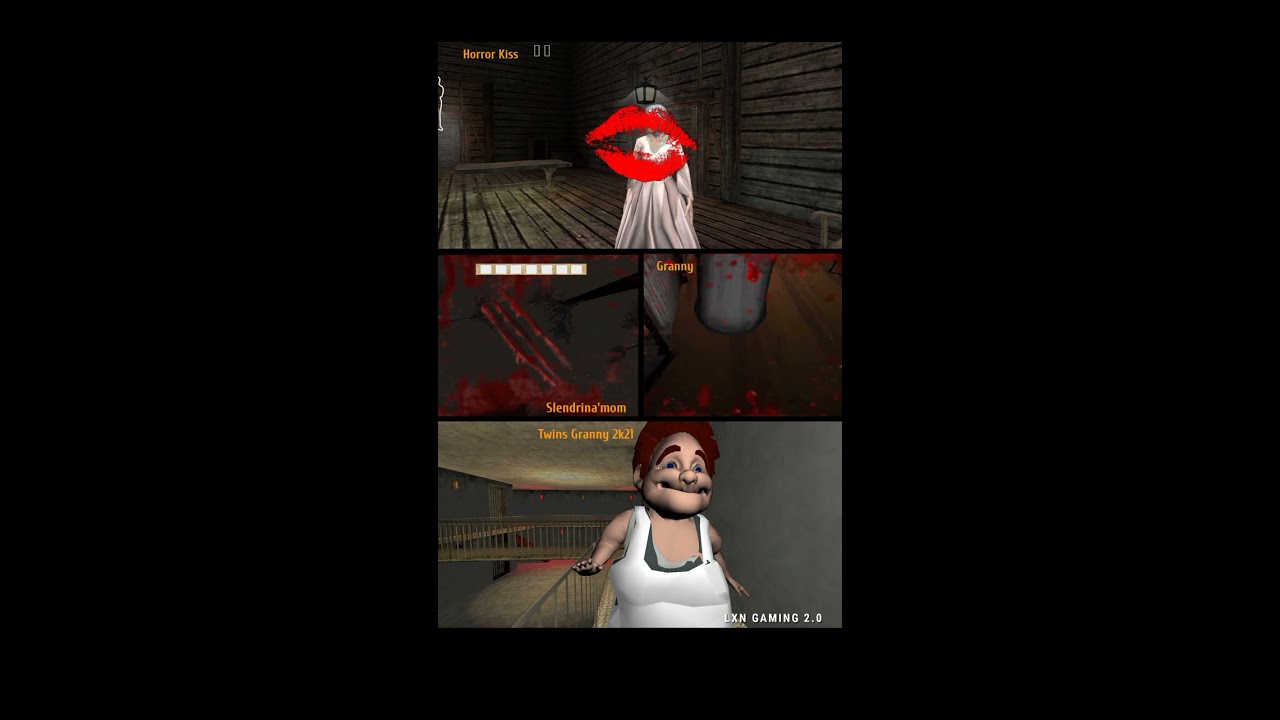 Horror Kiss Vs Slendrina Mom Granny Twins 2k21 Jumpscare Battle