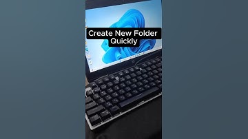 Create New Folder Shortkey #laptopkeyboard #asmr #typing #tricks