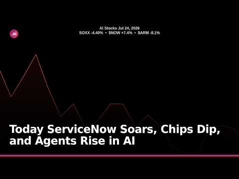 Today ServiceNow Soars, Chips Dip, and Agents Rise in AI