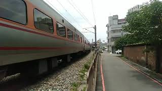 118次自強號通過斗六鎮北路平交道(2)