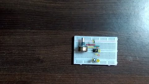 Blinking led with variable frequency