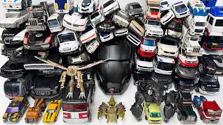 Full Black &amp; White Robot Tobot Car Park - Giant Car Adventure: Rise of Beasts Toys Maximal Transform