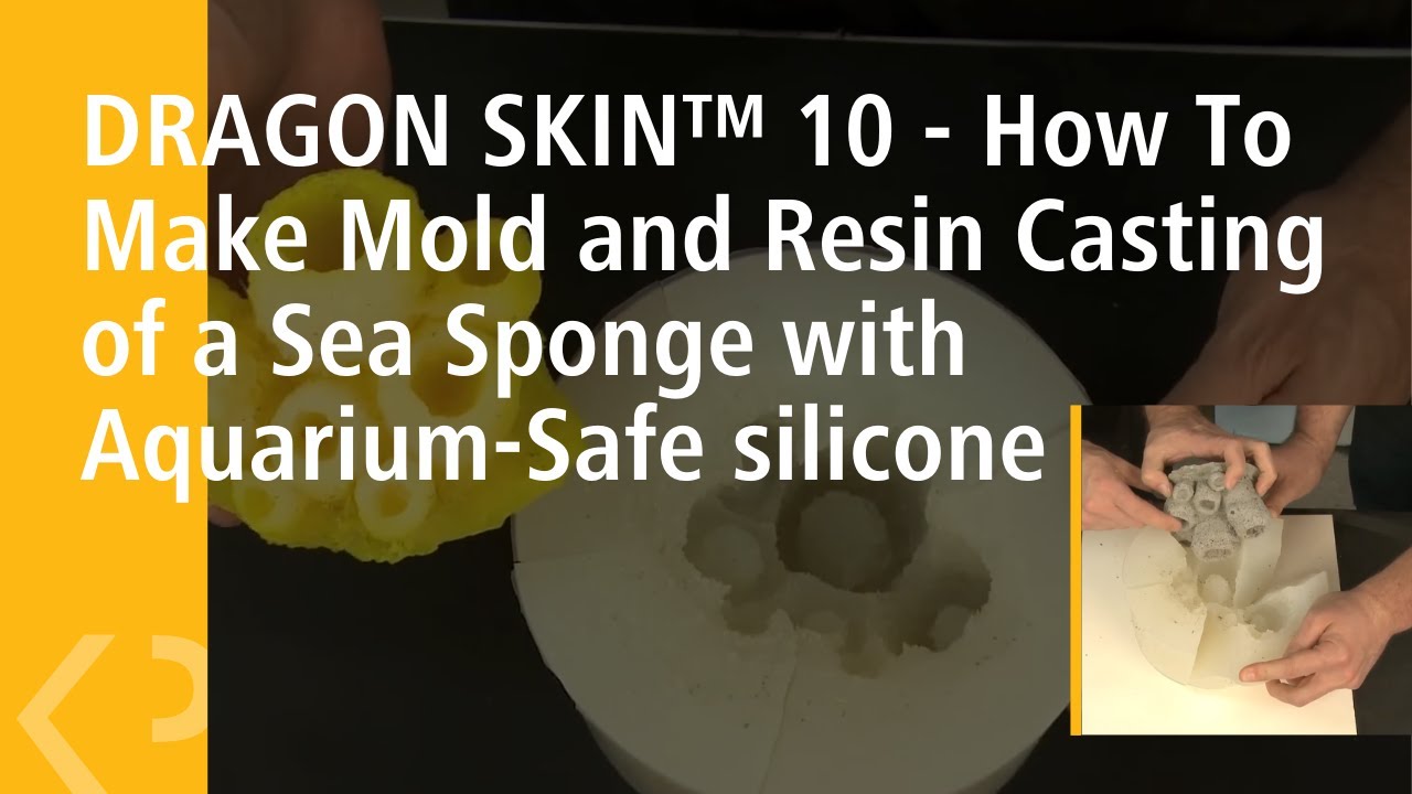 DRAGON SKIN™ 10 - How To Make Mold and Resin Casting of a Sea Sponge with Aquarium-Safe silicone