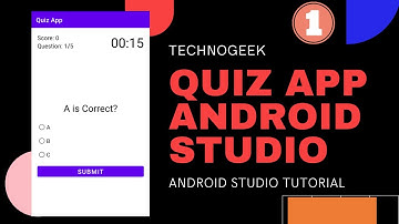 Quiz App in Android Studio using Java |  Android Studio Tutorial | Part 1 | MainActivity