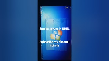 Samba server configuration in RHEL 8
