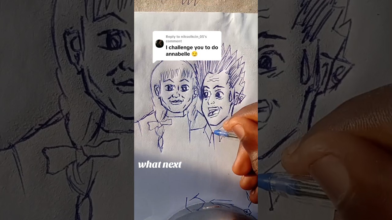 how to draw Annabelle 