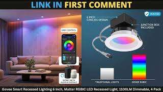 Govee 6 Inch Matter RGBIC Dimmable Smart Lights: Game-Changer for Alexa & Google?