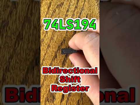 Overview of the 74LS194 Bidirectional Shift Register - YouTube
