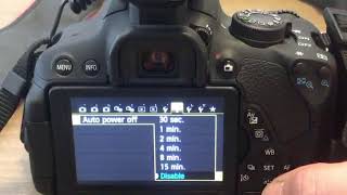 Disable Auto Shut Off when using DSLR as High-Quality Web Cam