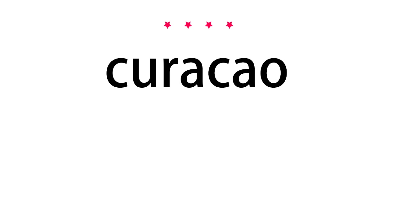 How to pronounce curacao Vocab Today YouTube