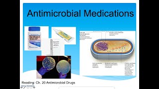 Antimicrobial Medications Lecture (Antibiotics, Resistance, Mechanism, Kirby Disk Diffusion, MIC)