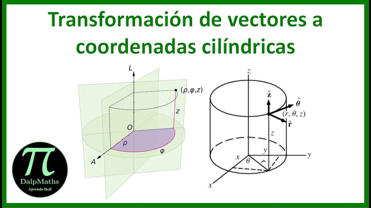 Transformación de vectores a coordenadas cilíndricas - YouTube