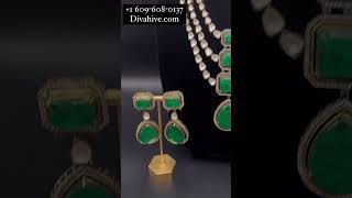 Moissanite Necklace Set Indian Jewelry Set Divahive Us New Design 2023 Layered Necklace