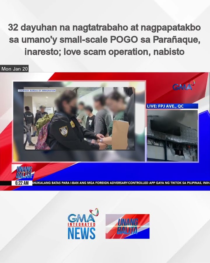 32 dayuhan na nagtatrabaho at nagpapatakbo sa umano'y small-scale POGO sa... | Unang Balita