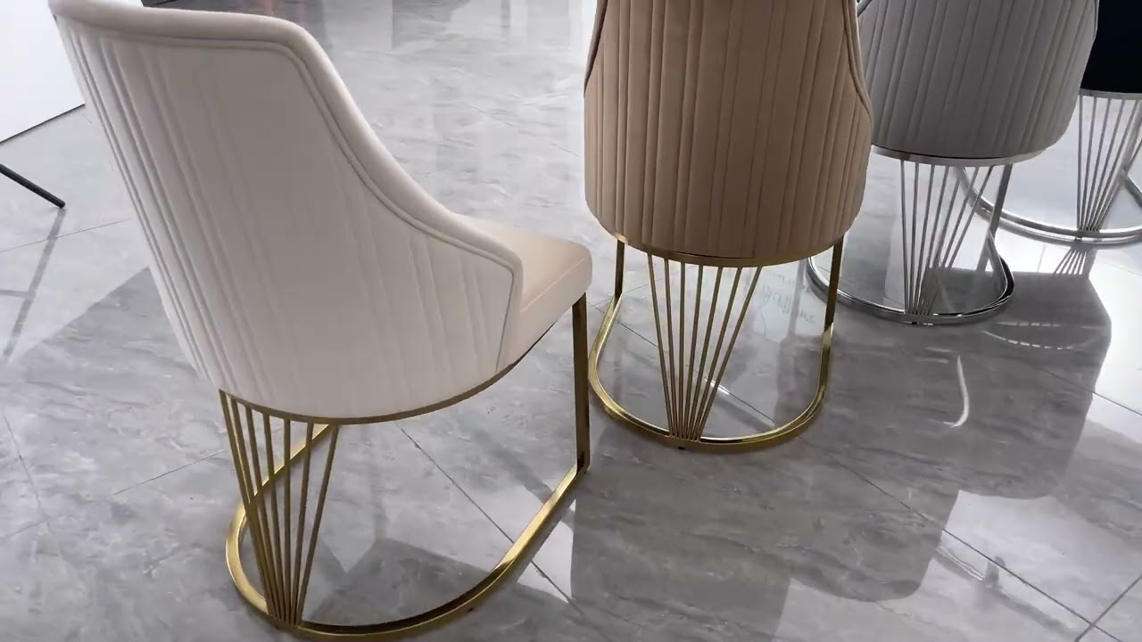 DC2010,DC2011,DC2012,DC2013 DINING CHAIRS STAINLESS STEEL GOLD AND CHROME